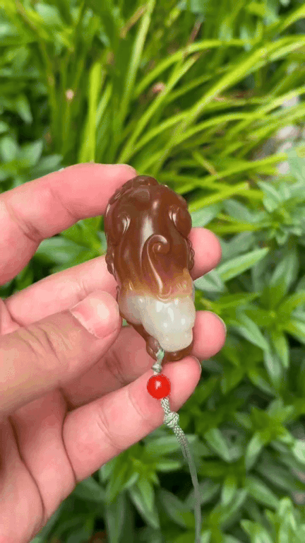 925739 和田玉金山紅糖貔貅