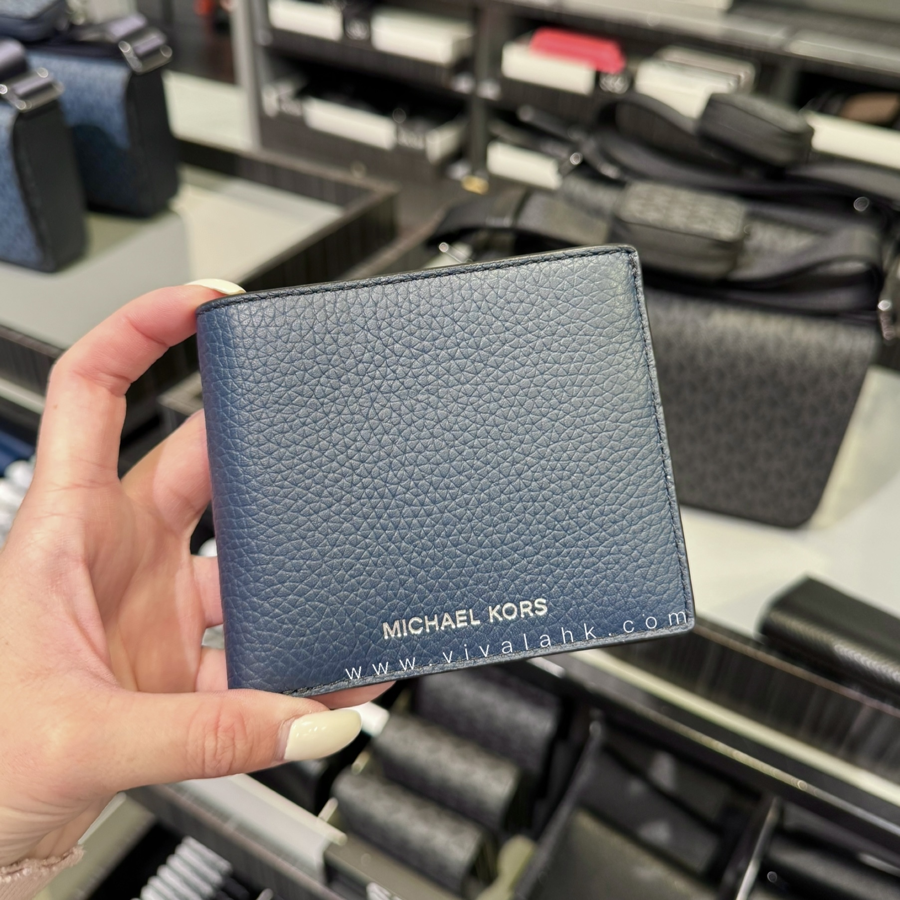 Michael Kors - Cooper 男裝薄銀包 (有相位) (荔枝皮) (36S4LCOF2L)