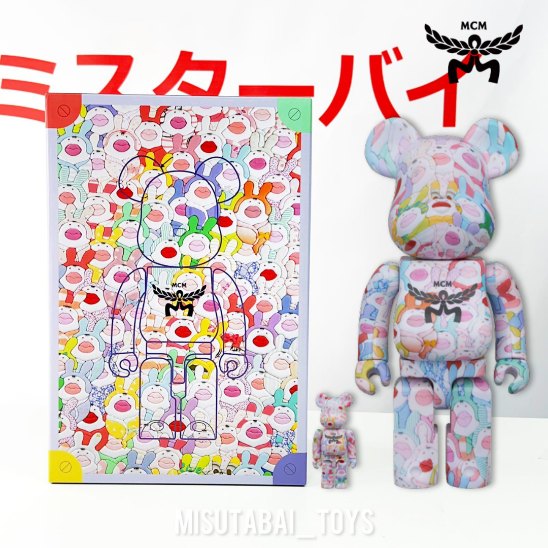 100% + 400% BEARBRICK MCM × ken yashiki