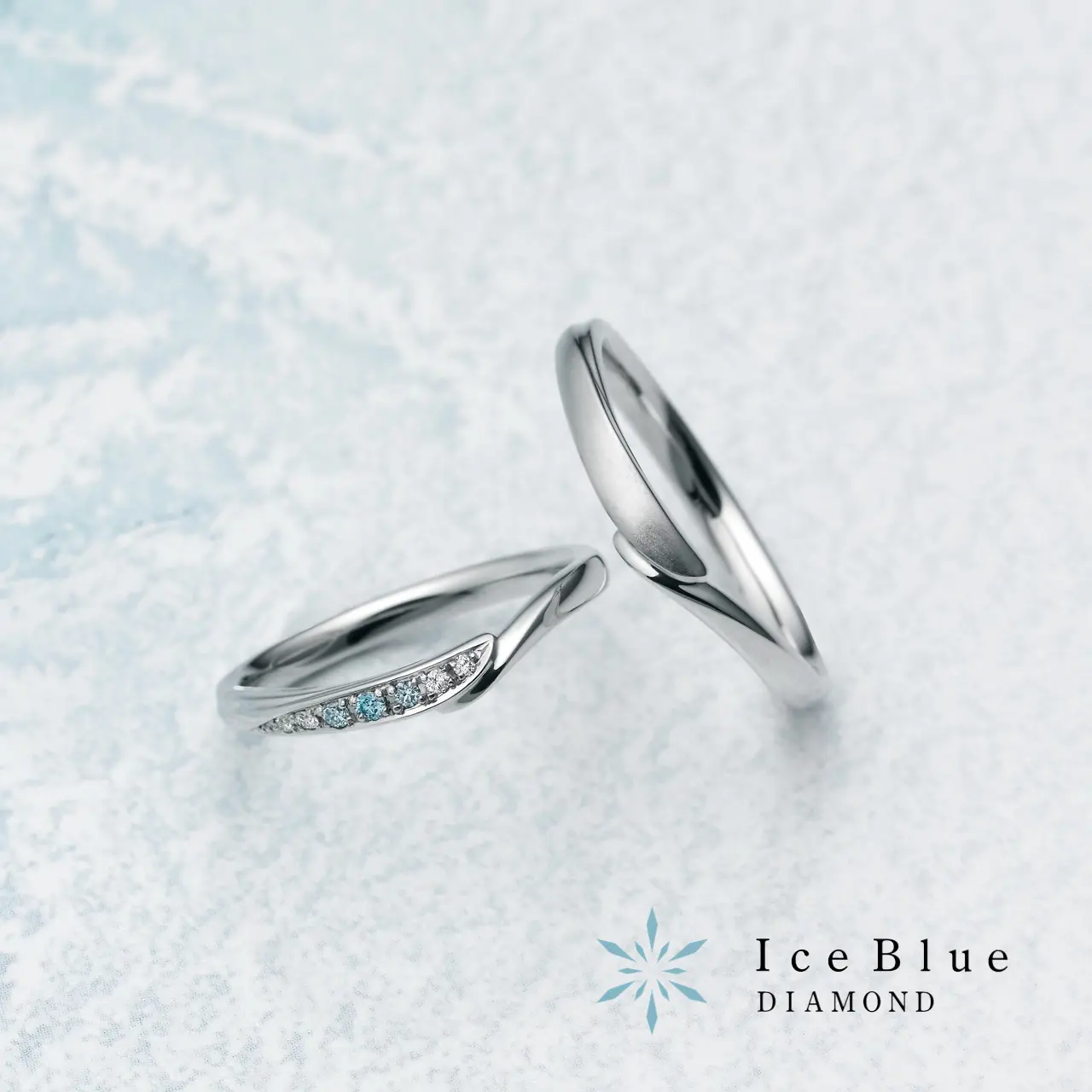 Ice Blue - First Snow (Pt950) 結婚戒指