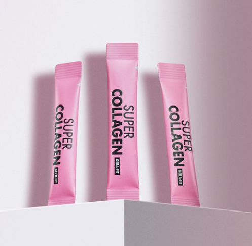 【韓國最新】Vital Beautie Super Collagen Kera-Fit (Zero Sugar)｜超彈力膠原蛋白粉｜30日份量