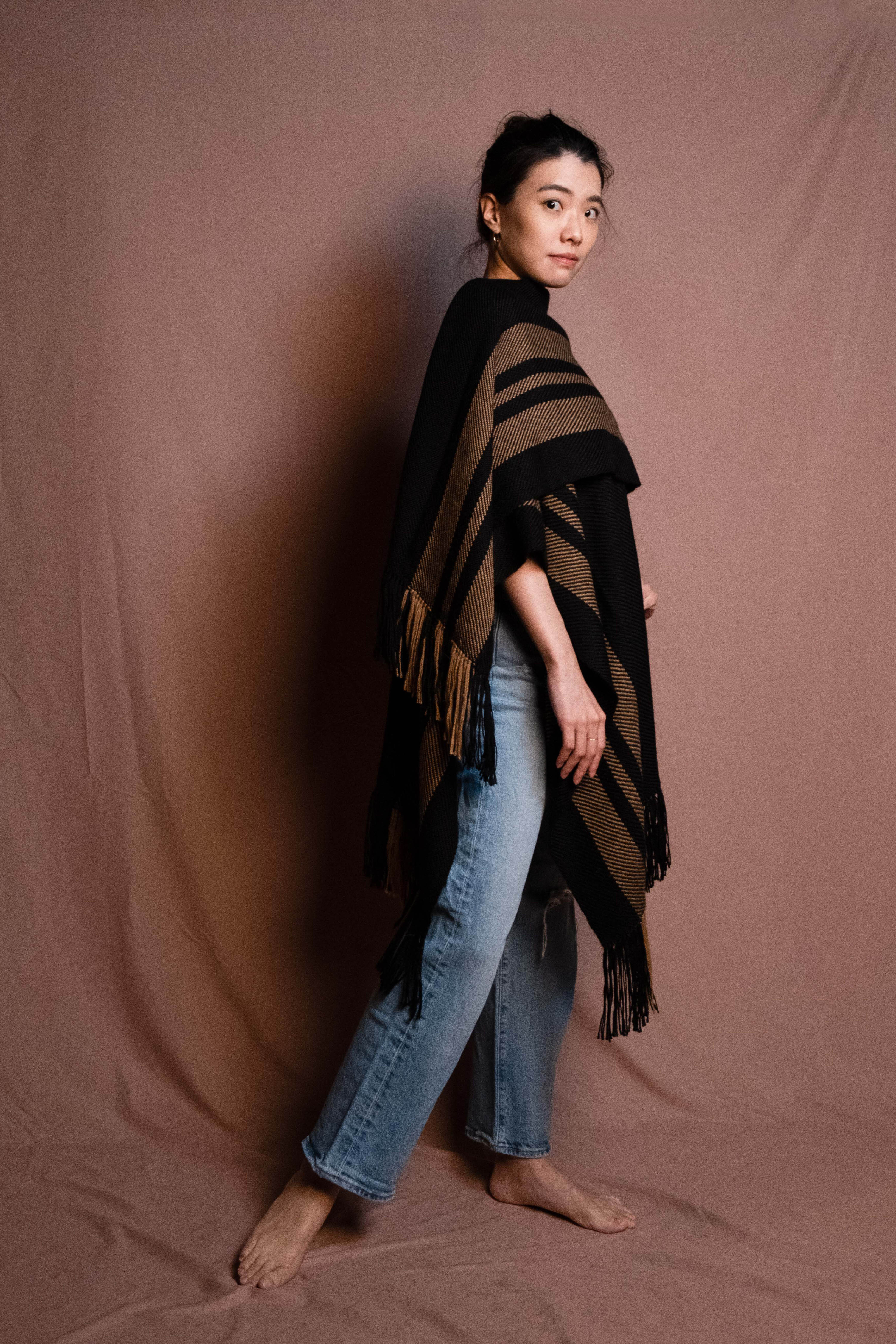 【限量】安地斯羊駝斗篷｜聖木｜秘魯