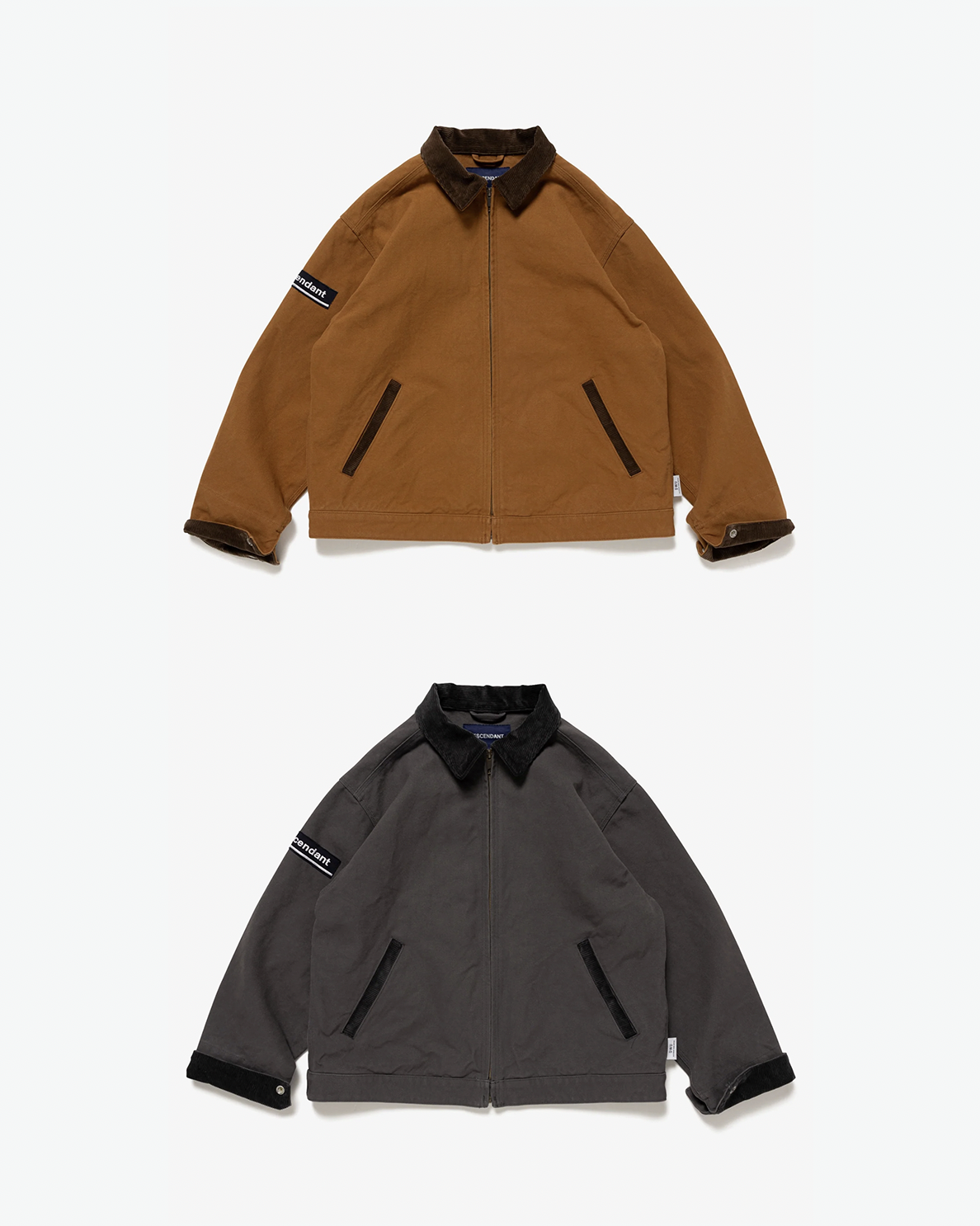 [Instock] DESCENDANT FW25 EDDIECO DUCK JACKET | BROWN / GRAY