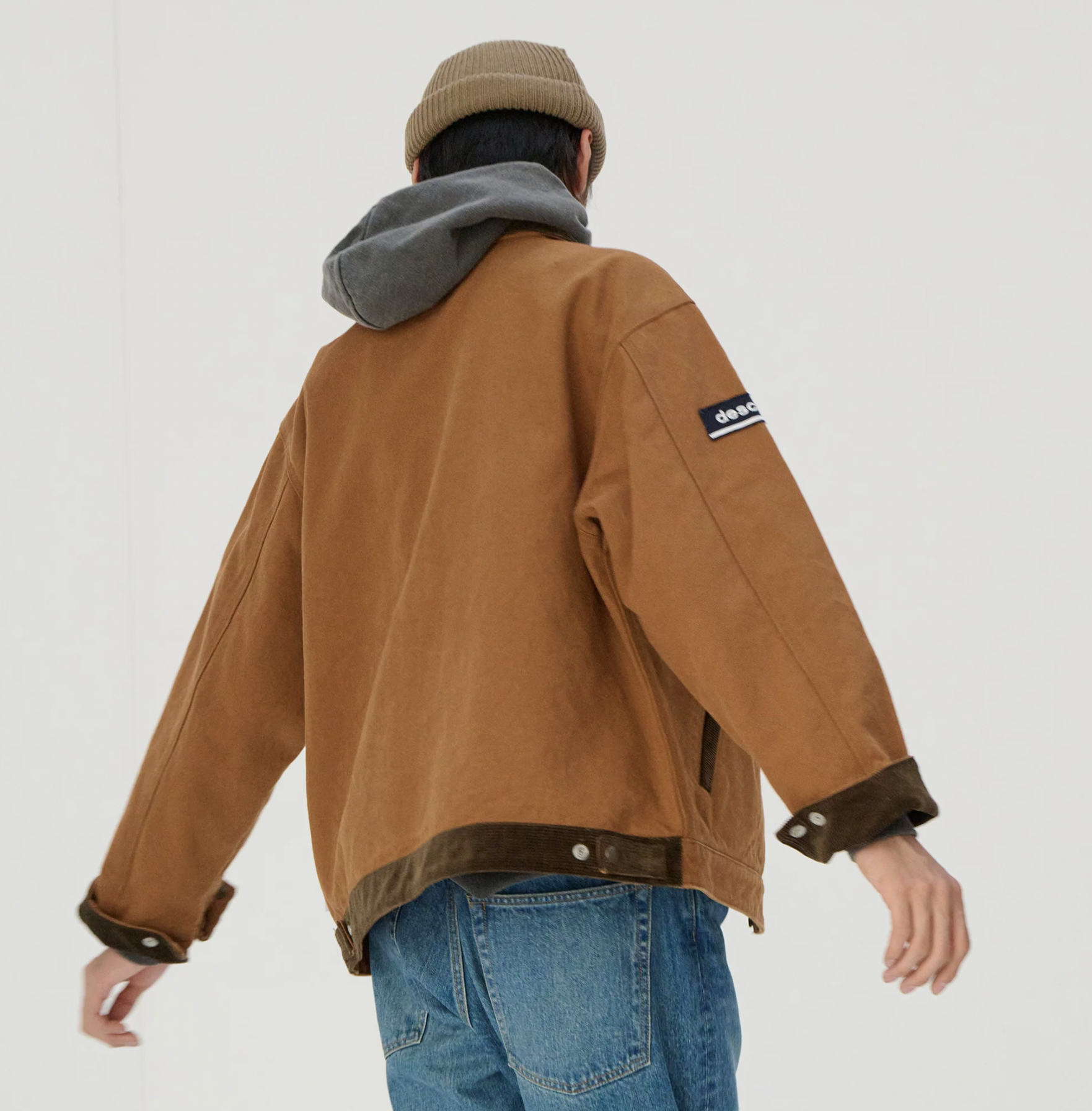 DESCENDANT FW25 EDDIECO DUCK JACKET | BROWN / GRAY
