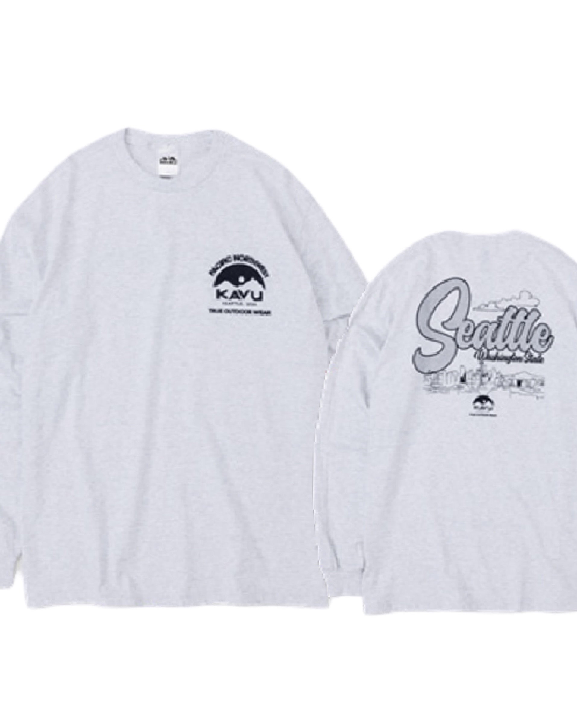 KAVU 日版 Seattle LS Tee #19823031 ( 023 Ash )