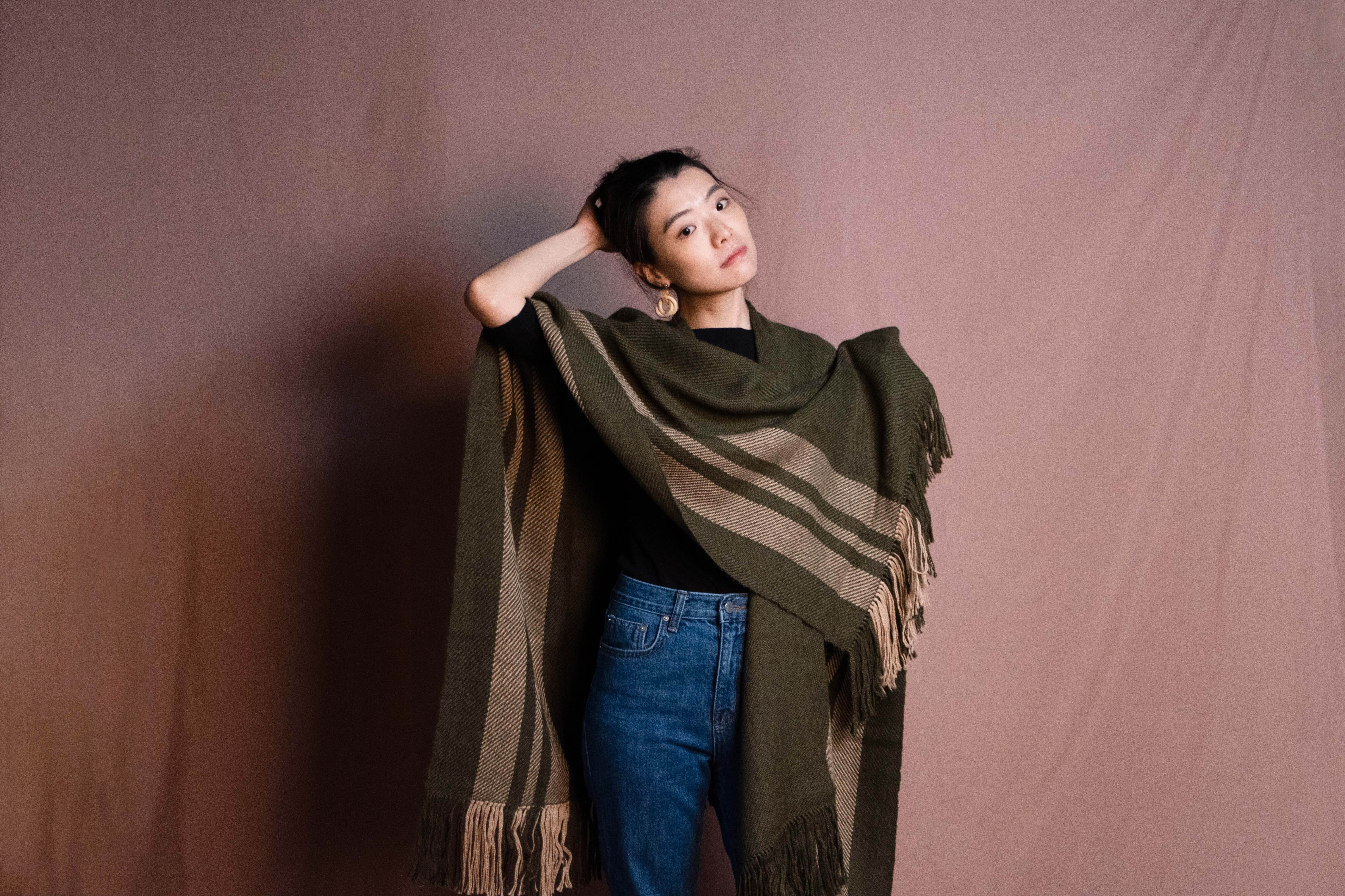 【限量】安地斯羊駝斗篷｜藤蔓｜祕魯