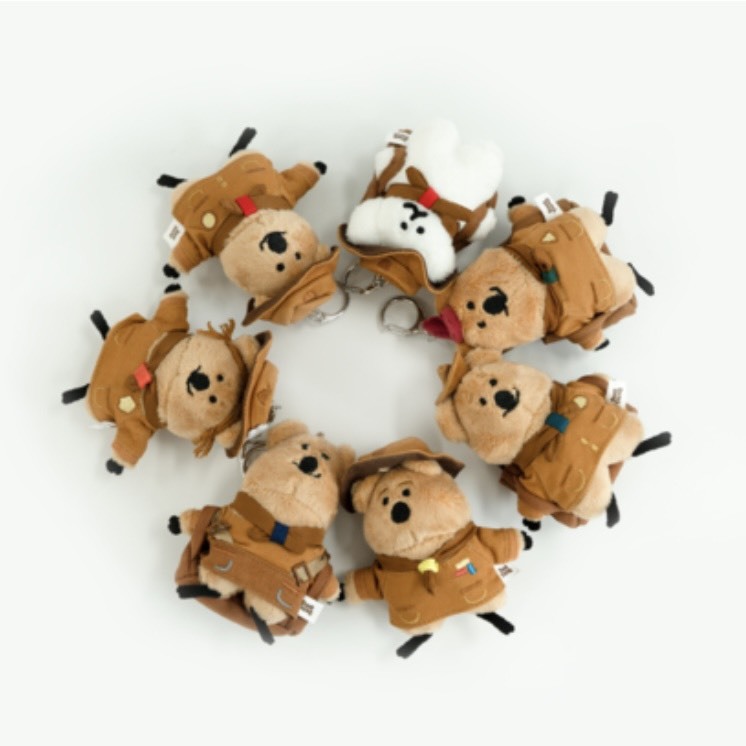 韓國 DINOTAENG 露營系列 童子軍 吊飾玩偶