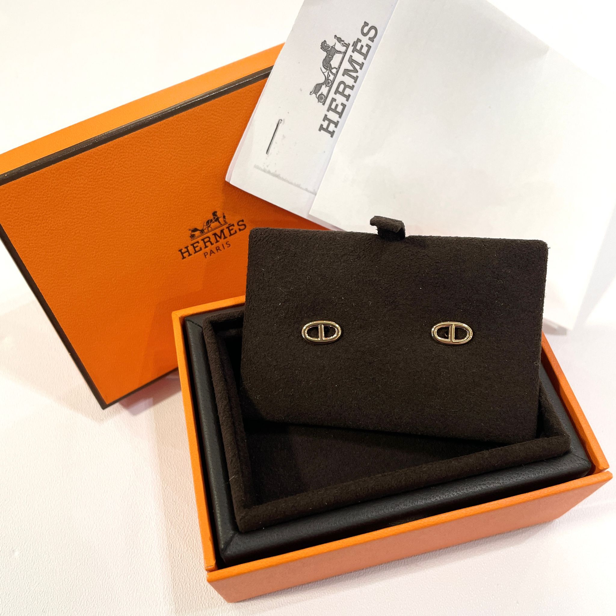 全新HERMES豬鼻耳環 H113503B 18k玫瑰金 Farandole Earrings #BRAND NEW #香榭站正品