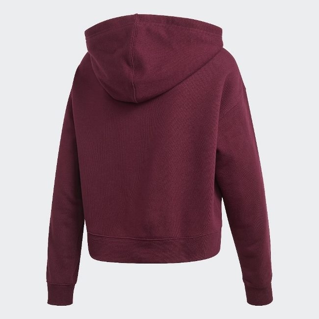 【出清特價】Adidas Originals 三葉草 短版連帽T 女款 DZ7254