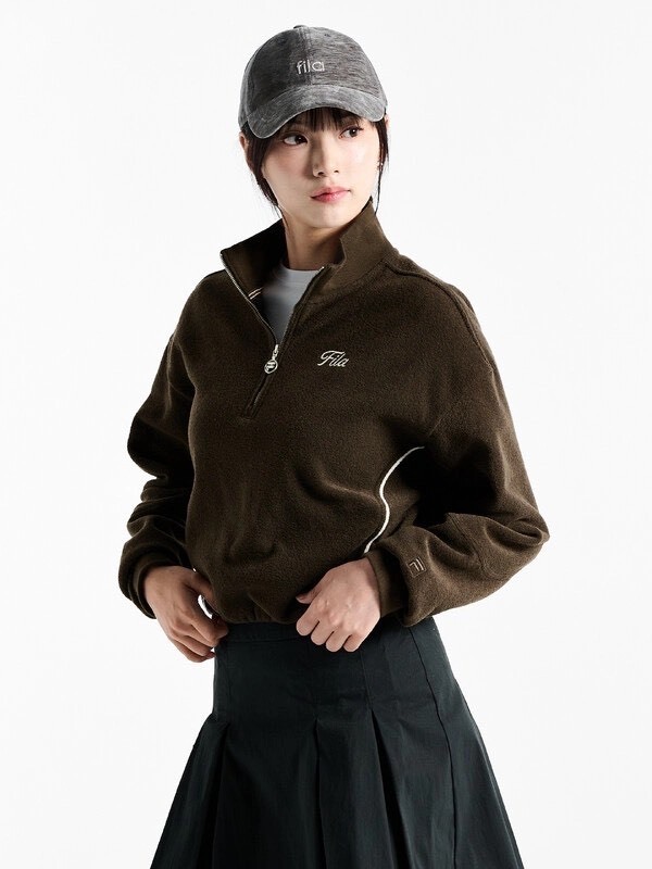 【現貨】FILA 立領半拉鍊上衣 2色 FS253FT01F007