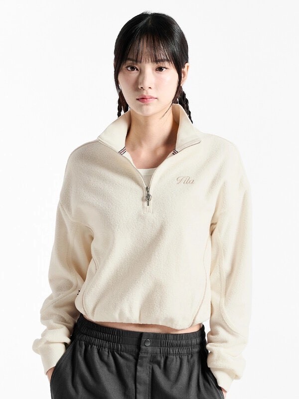 【現貨】FILA 立領半拉鍊上衣 2色 FS253FT01F007