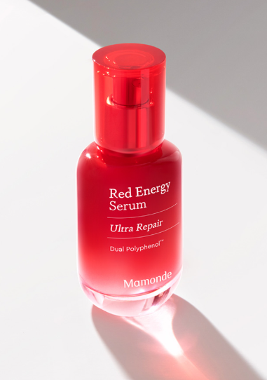 Mamonde 紅色能量修護精華 30ml｜修護肌膚壓力、找回彈潤透亮