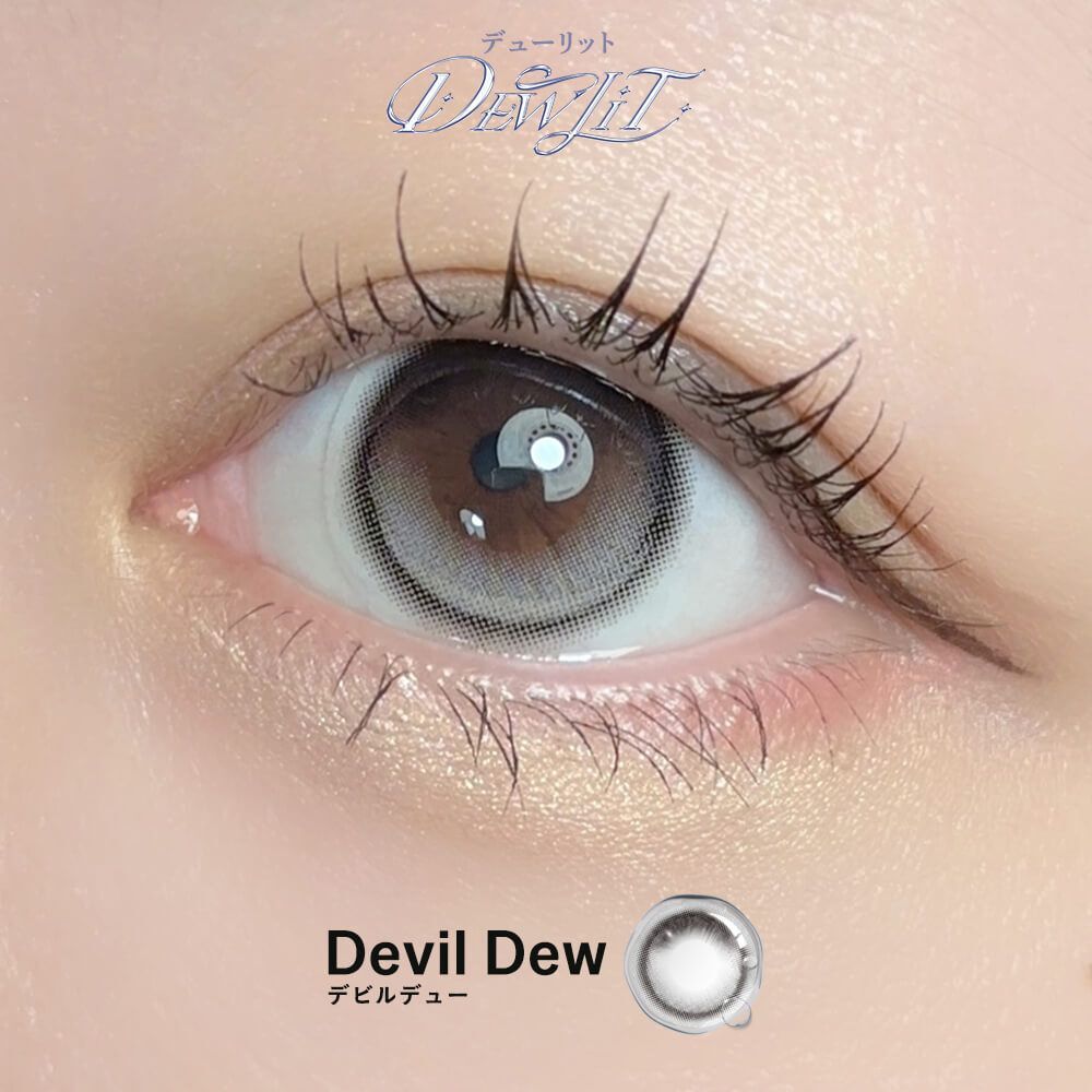 [日拋] Dewlit silicone hydrogel 1 Day Devil Dew｜日拋彩妝隱形眼鏡｜每盒10片