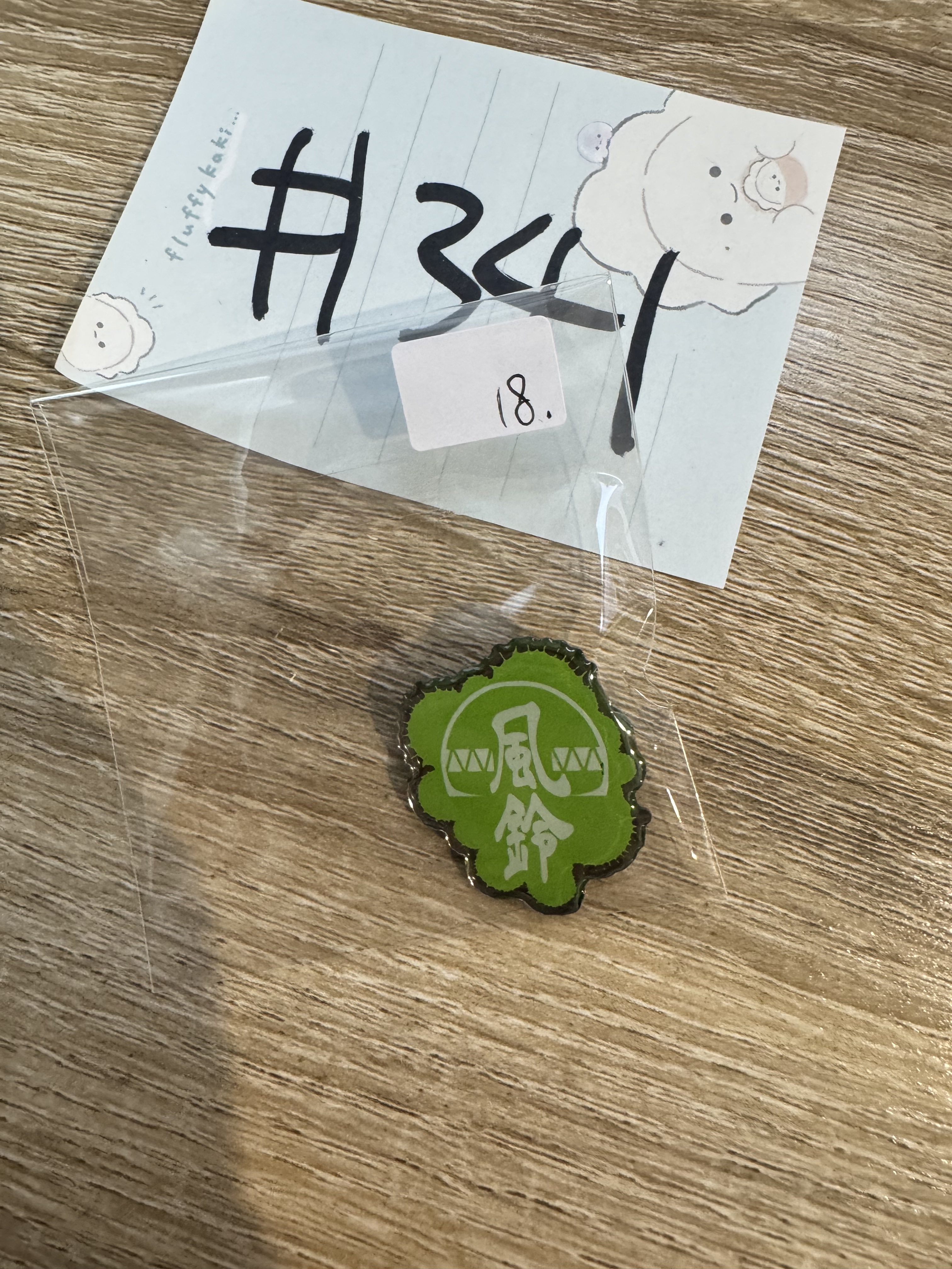 WIND BREAKER 風鈴 襟章#341