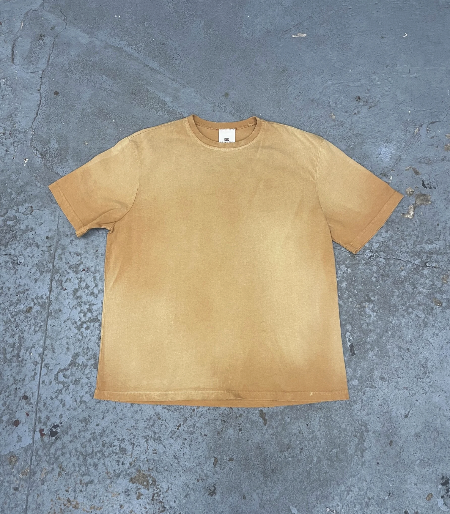 [Instock] MOOJIMOOJI OVERSIZE CROP T-SHIRTS | VINTAGE MUSTARD