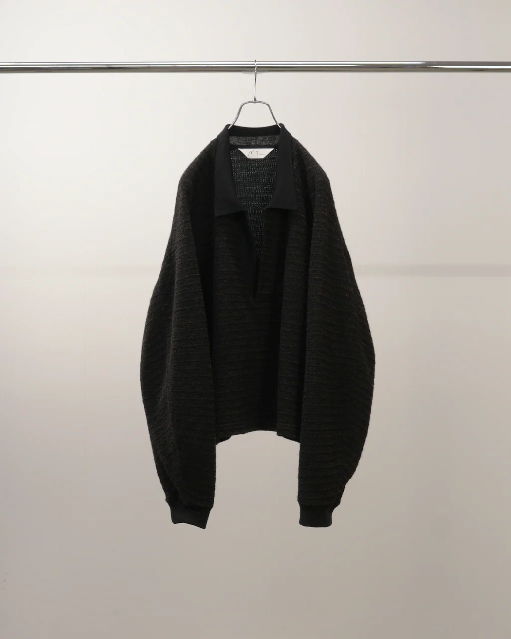 HABIT SELECT - ANCELLM - WOOL BORDER SKIPPER SHIRT