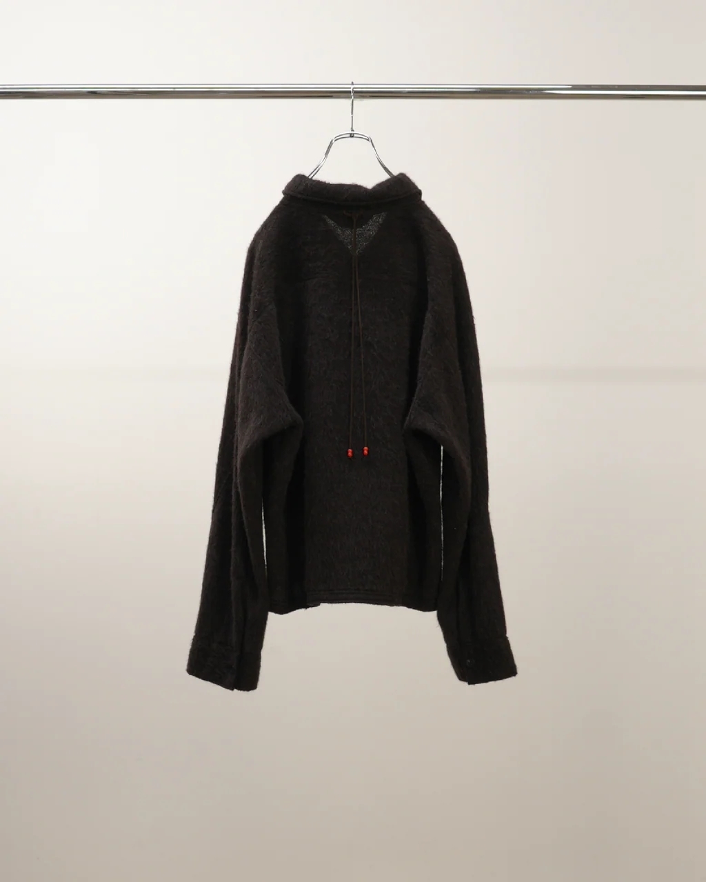 HABIT SELECT - ANCELLM - WOOL BORDER SKIPPER SHIRT