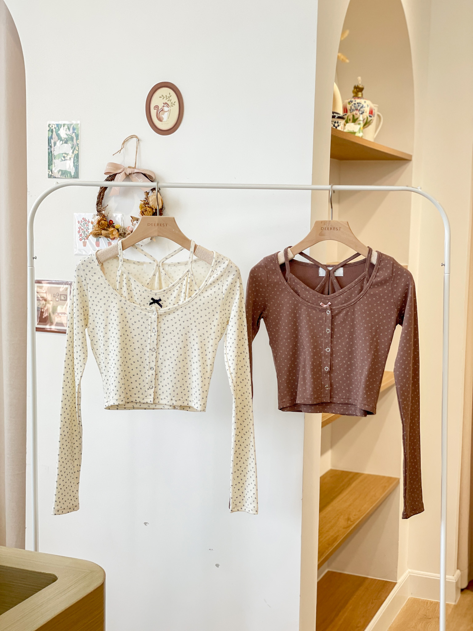 T1390 Eunoia Little Floral Top Set