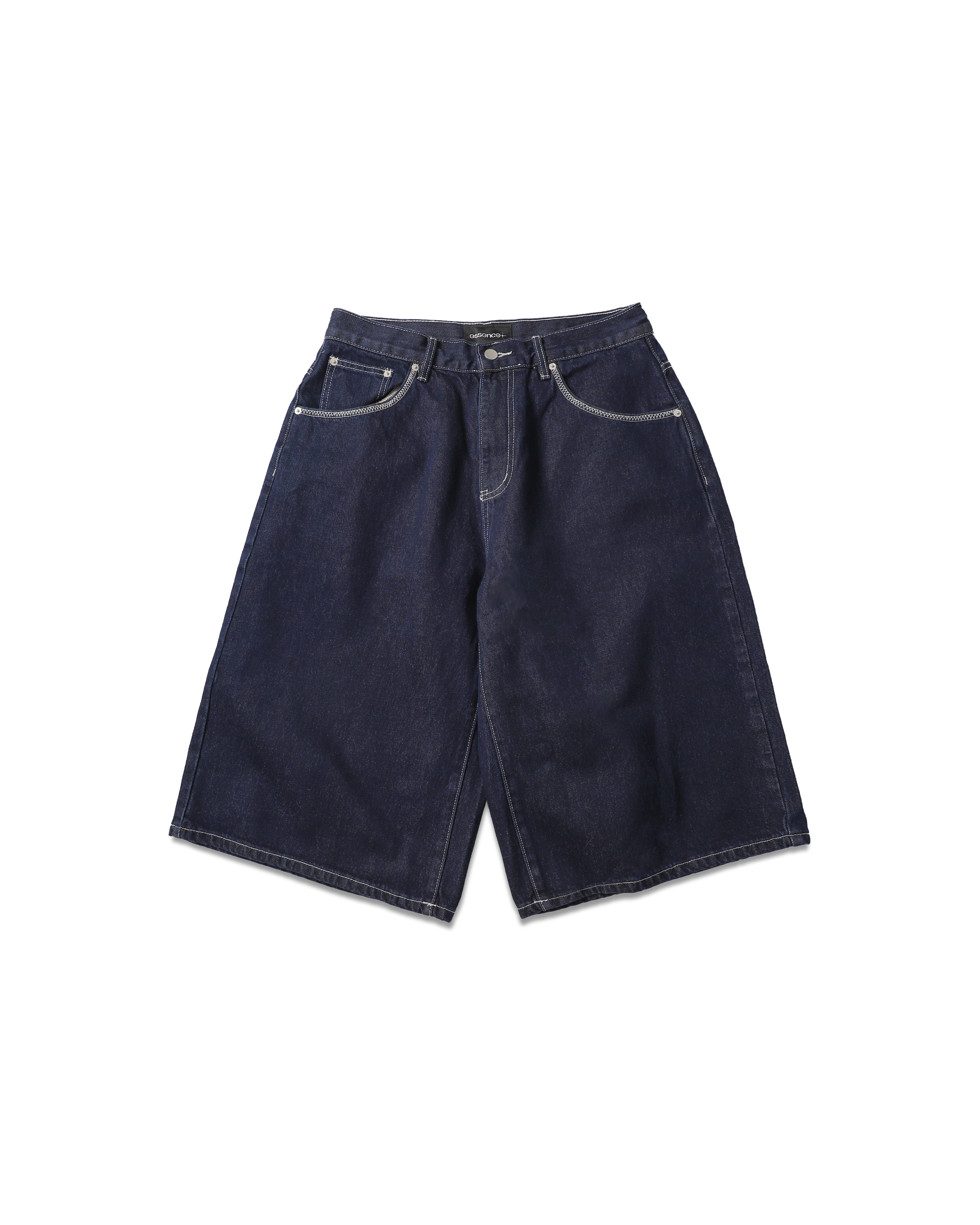 【車庫服飾】ESSENCEMADE RAW DENIM CAPRI PANTS
