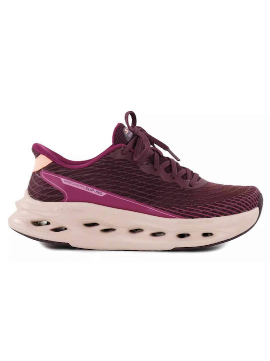 Skechers - 女裝Max Cushioning Glide-Step 跑步鞋 129404/BURG