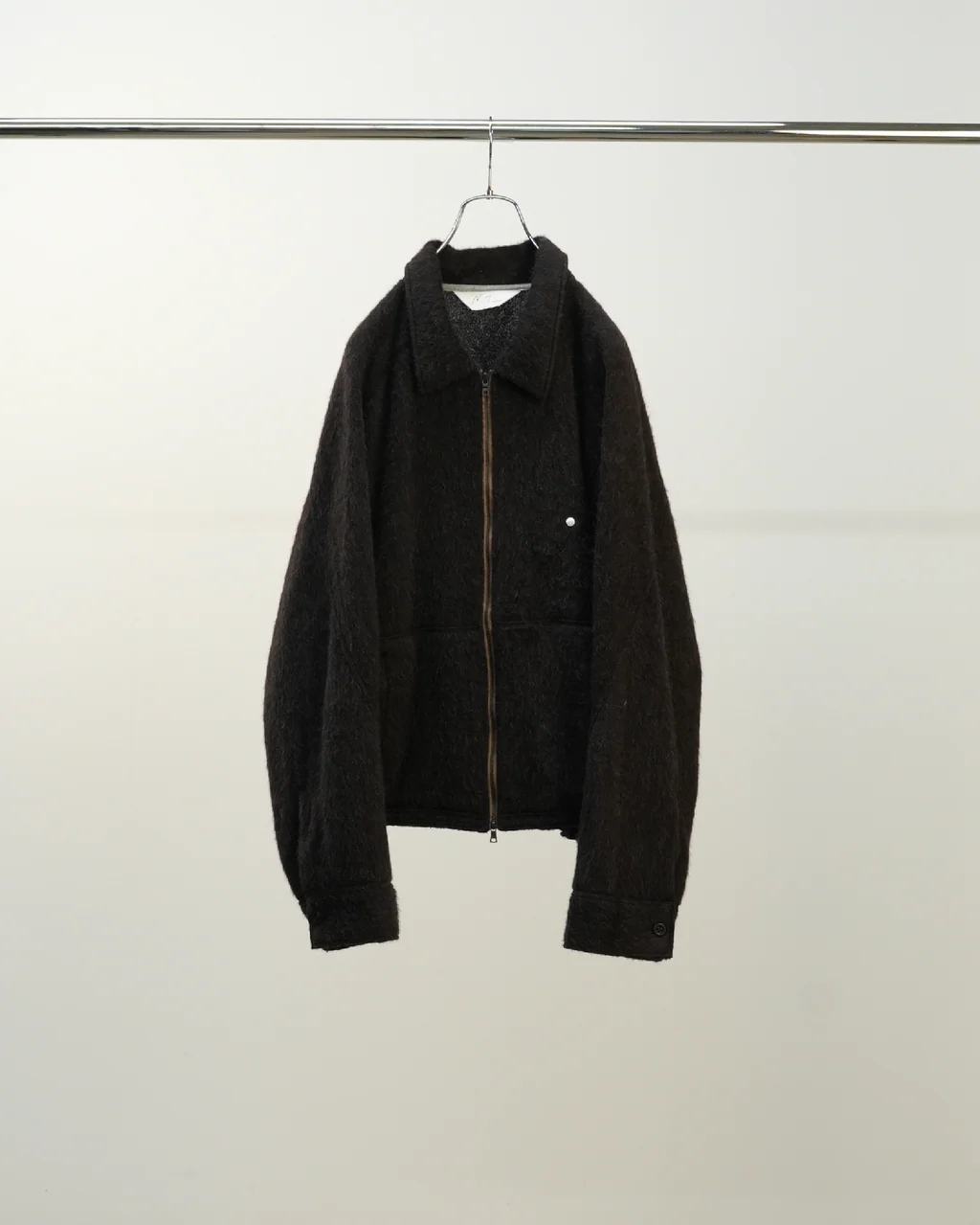 HABIT SELECT - ANCELLM - SHAGGY ZIP UP SHIRT / 2COLORS