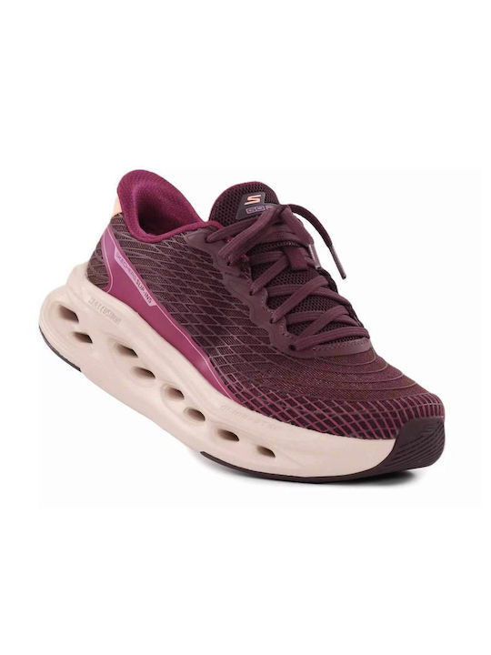 Skechers - 女裝Max Cushioning Glide-Step 跑步鞋 129404/BURG