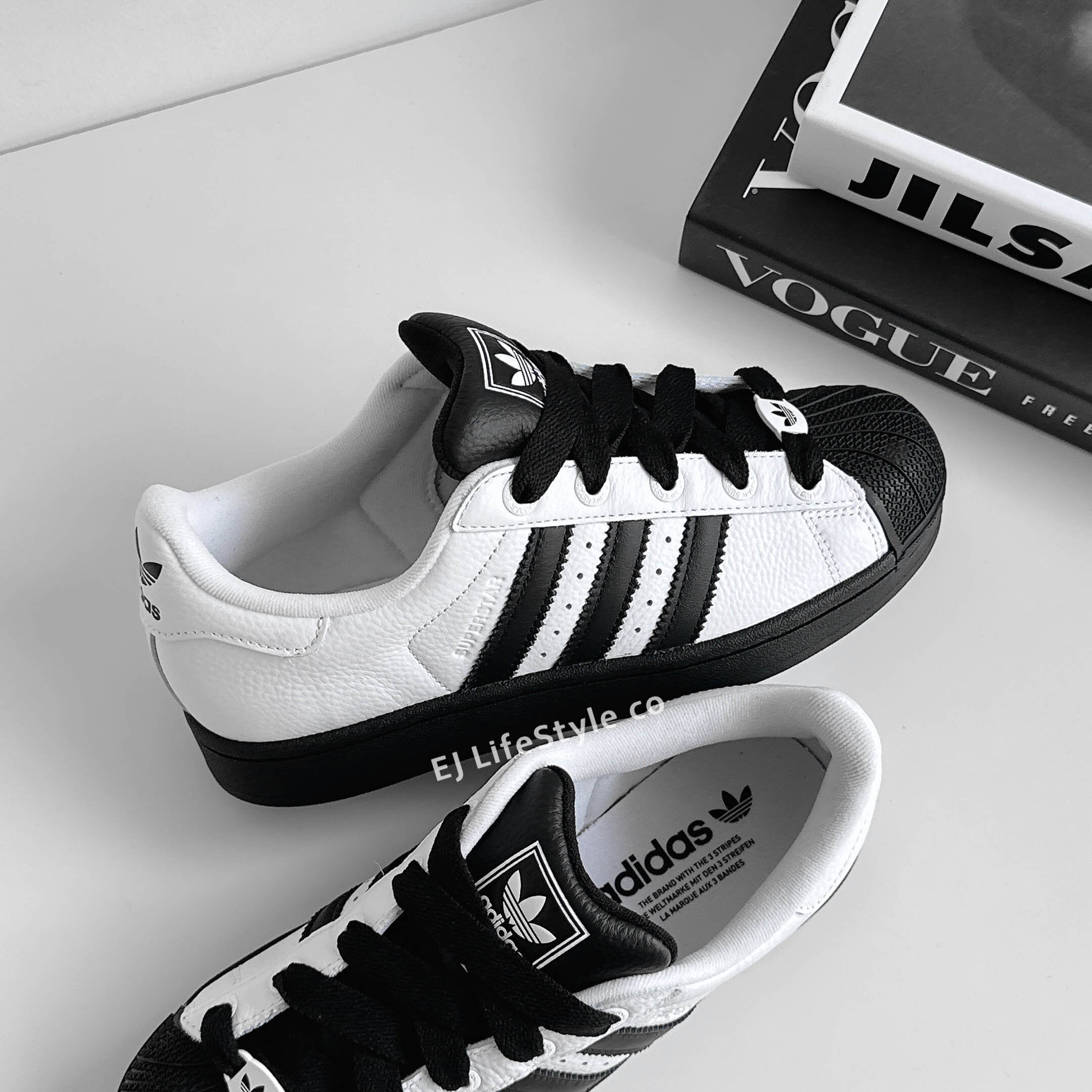 ADIDAS SUPERSTAR 2.0 貝殼頭 愛迪達 三葉草 黑頭 黑白 拼接 黑標 復古 男女鞋 JI0124 kk4473 / 調貨