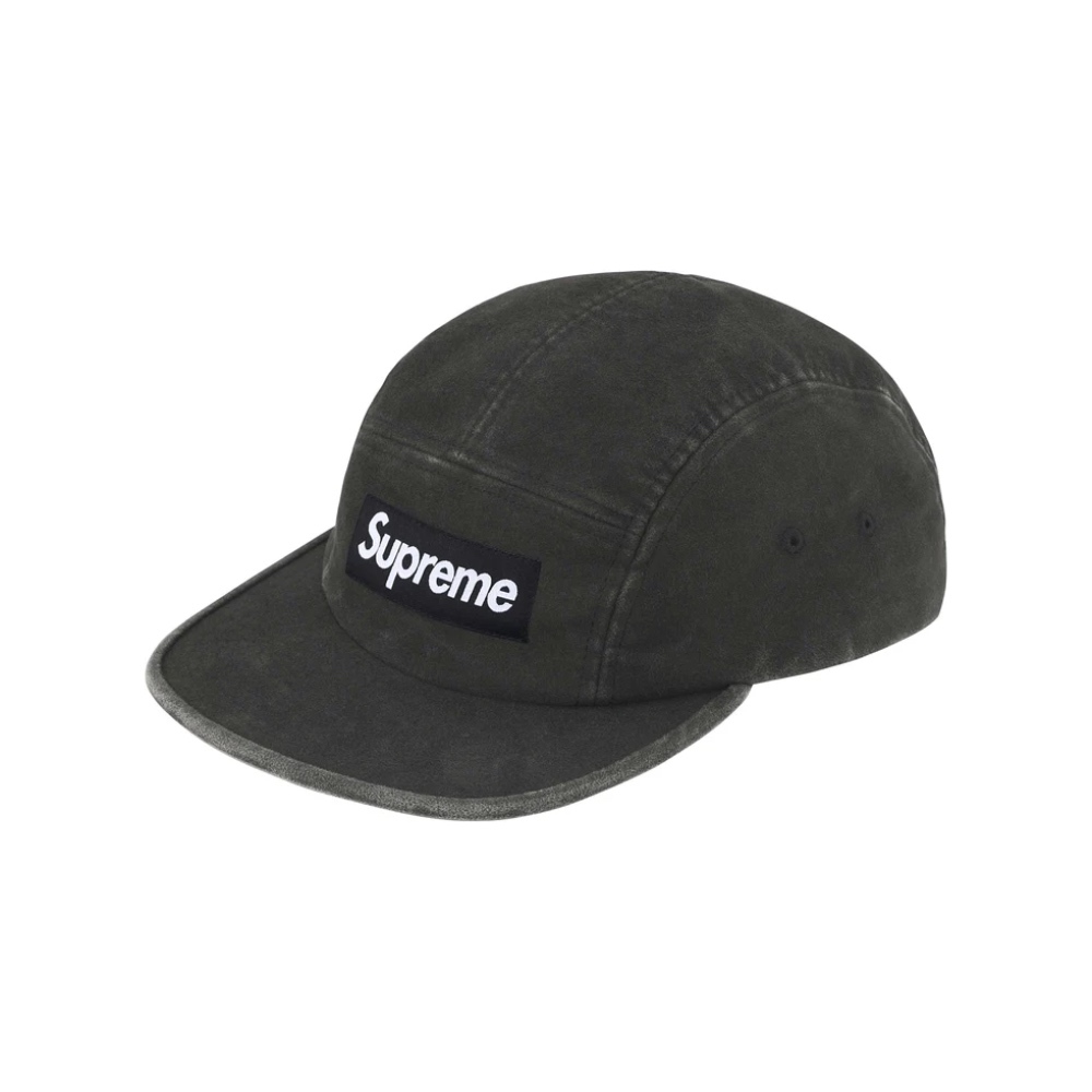 SUPREME FW25 WEEK 五分割 短絨毛 絨布 棒球帽 黑
