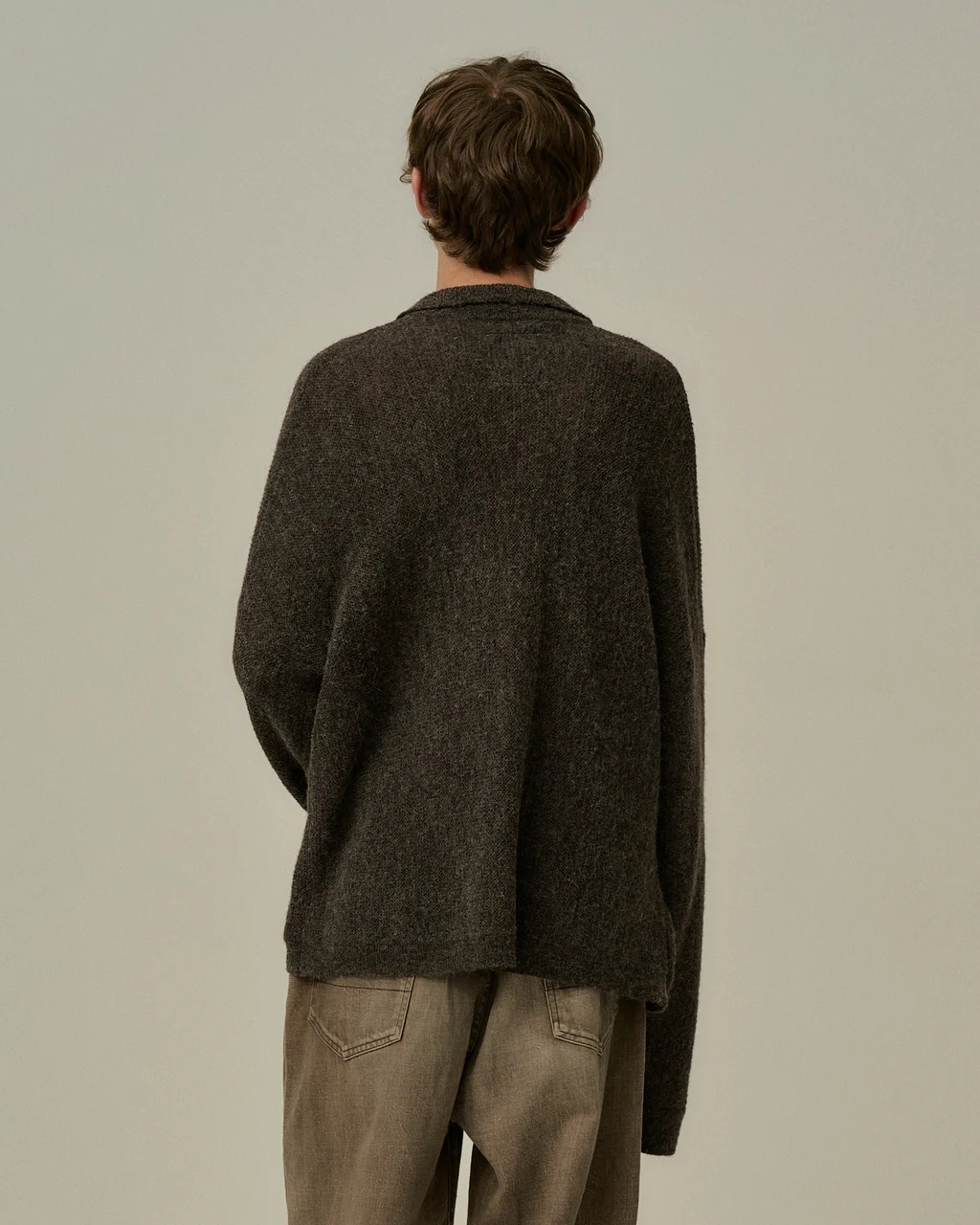 HABIT SELECT - ANCELLM - KIMONO KNIT SHIRT / 2COLORS