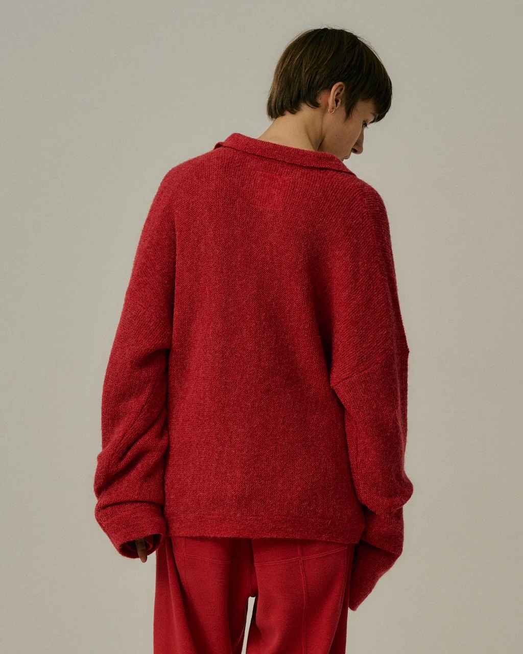 ANCELLM - KIMONO KNIT SHIRT / 2COLORS