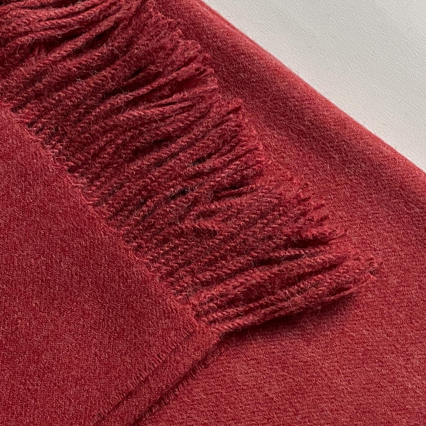 安地斯羊駝蓋毯｜褚紅｜秘魯