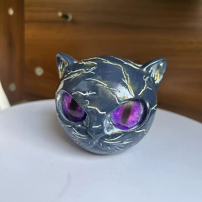 黑石貓眼酷帥桌面擺飾-預購