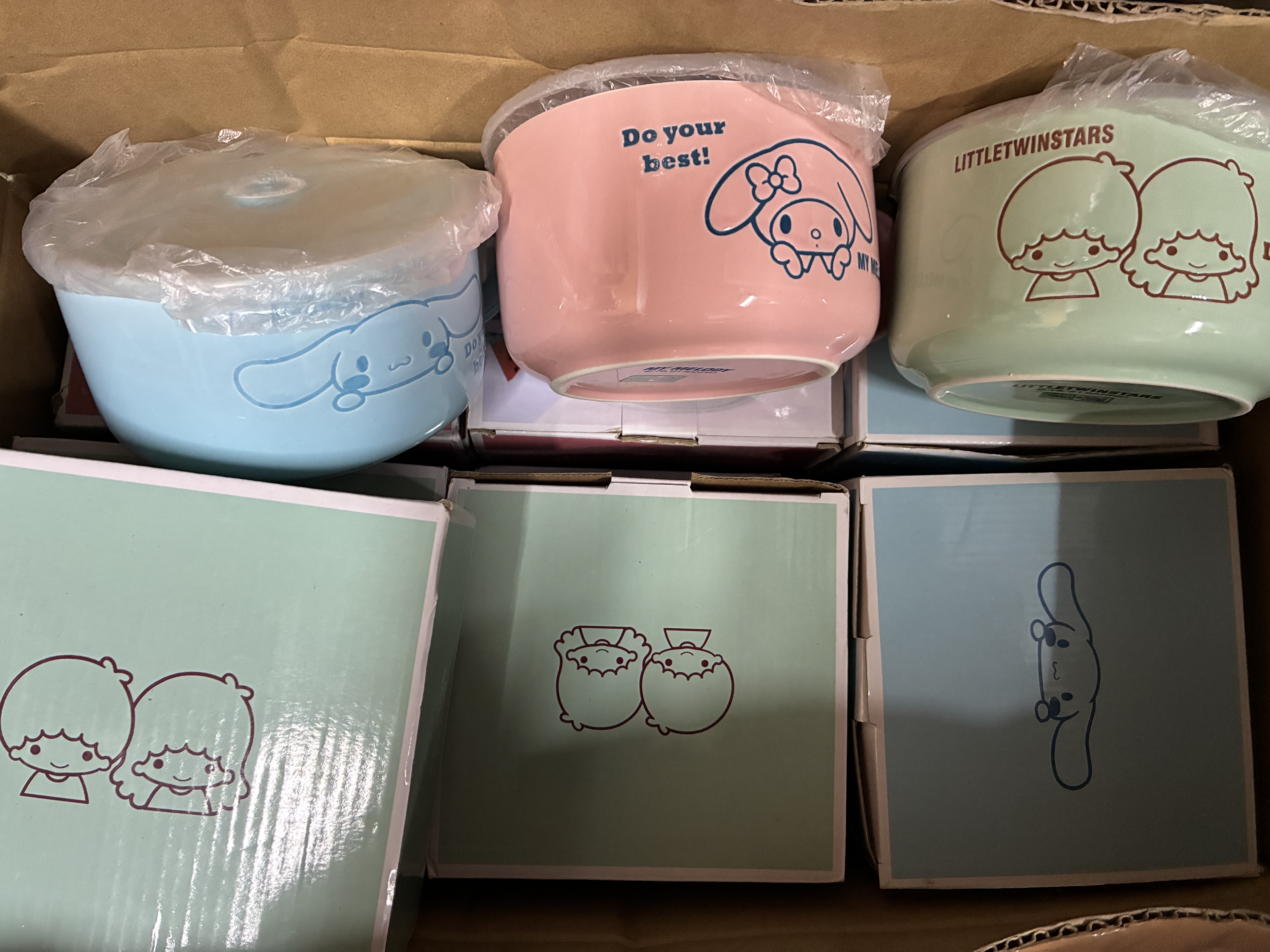 Sanrio陶瓷帶蓋泡面碗