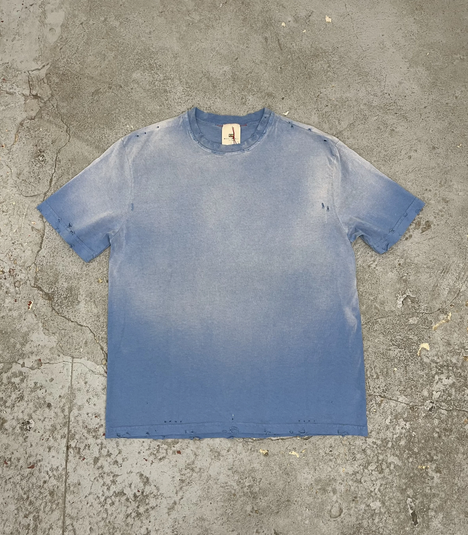 [Instock] MOOJIMOOJI OVERSIZE CROP T-SHIRTS | POWDER BLUE