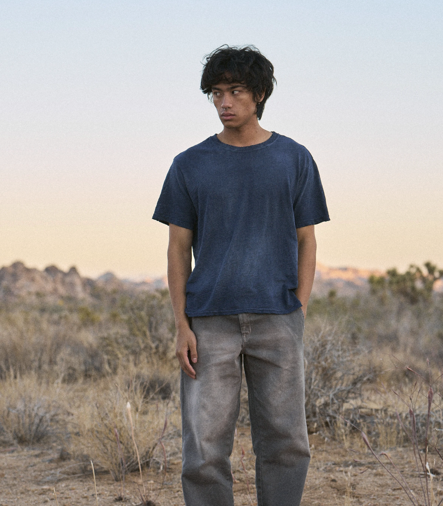 [Instock] MOOJIMOOJI EVERYDAY SLUB T-SHIRTS | AGED NAVY