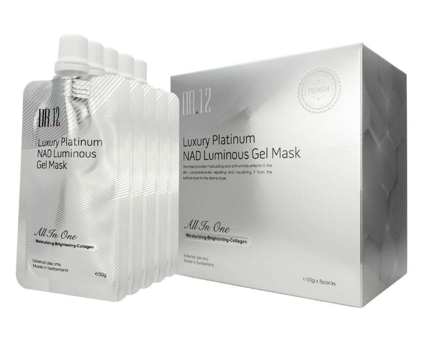 (A19 )  DR.12 4S 水光彈逆齡面膜 30Gx5 [EXP:2027.09.20] 原價$599/1盒 特價$399/1盒 瑞士制造