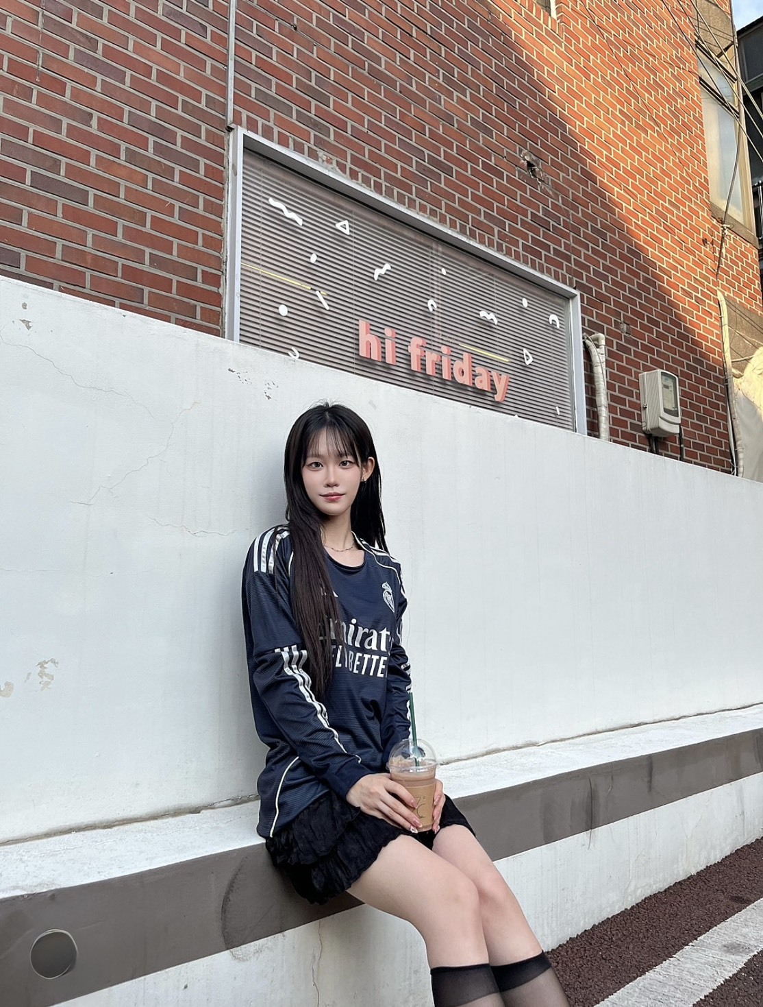 adidas 皇馬 25/26 客場 球迷版 長袖足球衣 男款 – 深藍修身款