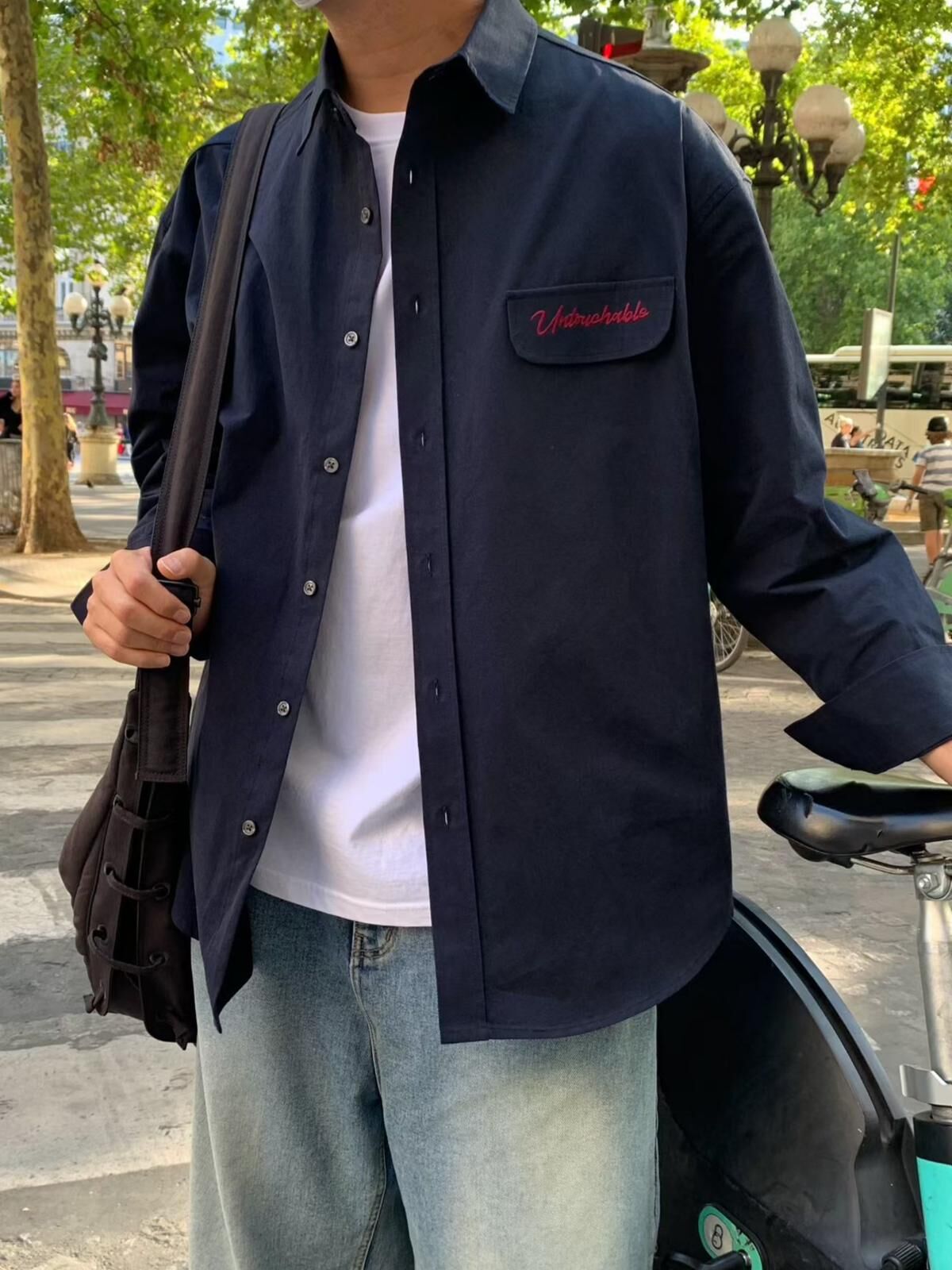 英文字長袖恤衫 ANSWER-007S