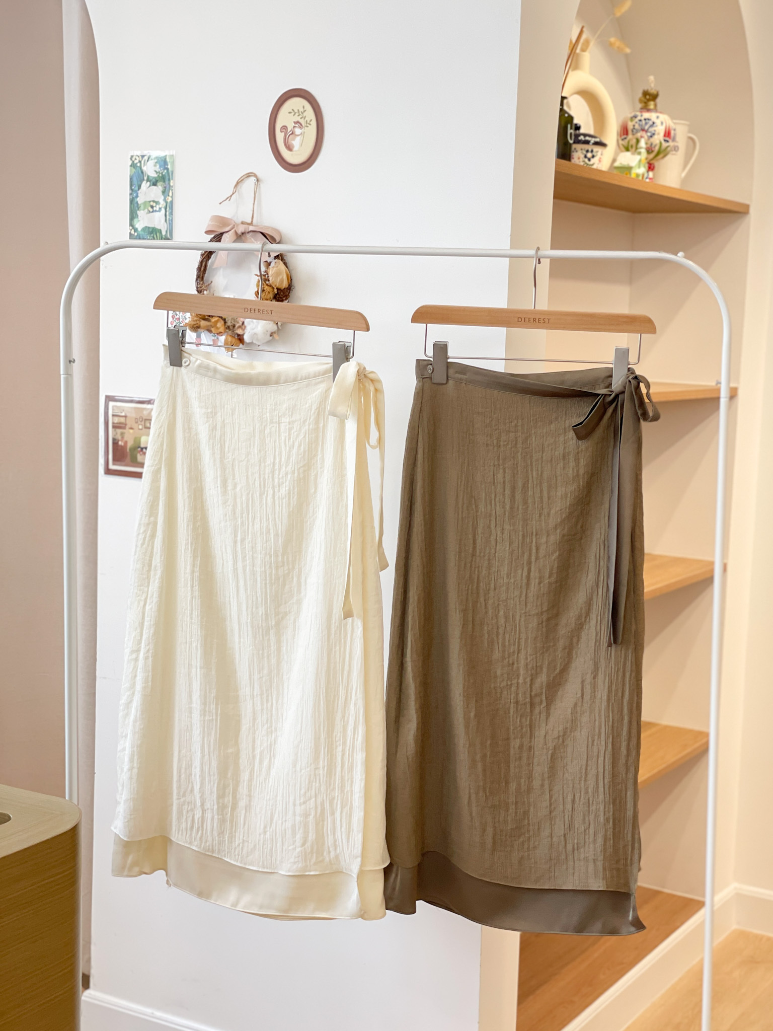 SK577 Lambent Splited Long Skirt