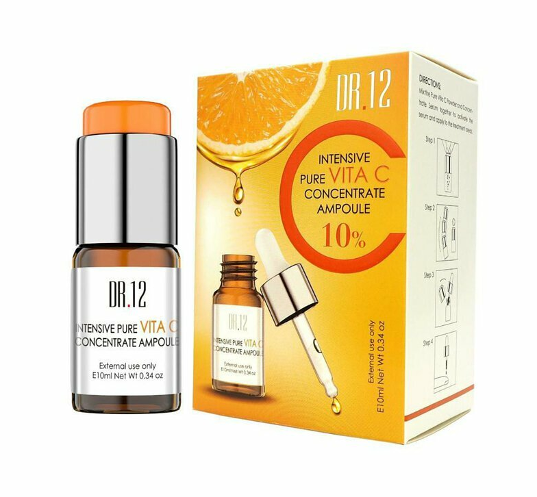 (A22 )  DR.12 10%純維C美白淡斑原液 10ML [EXP:2027.12.31/2028.05.28] 原價$480/1  *限時優惠$380 買一送一  瑞士制造