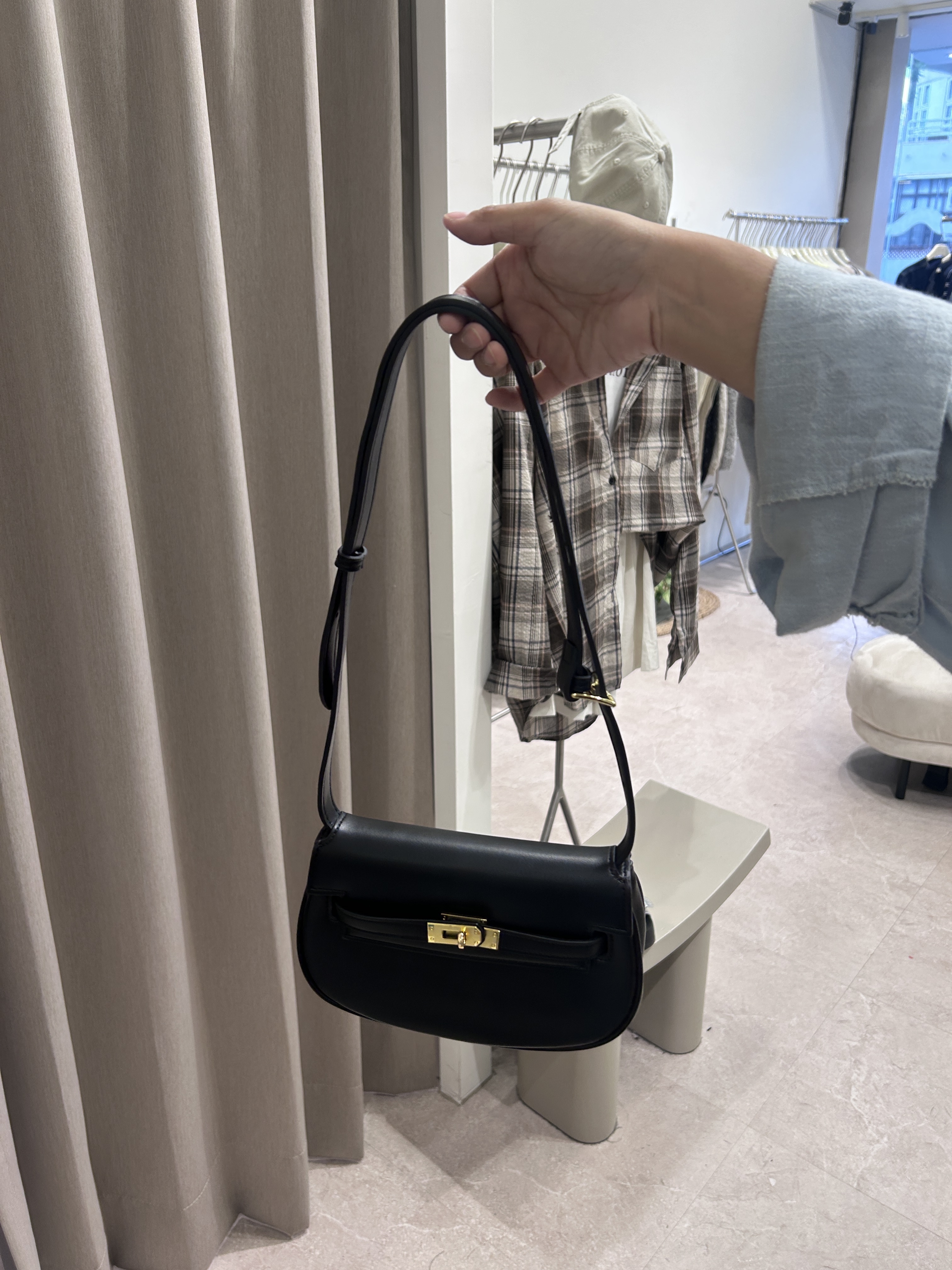 真皮迷你腋下包