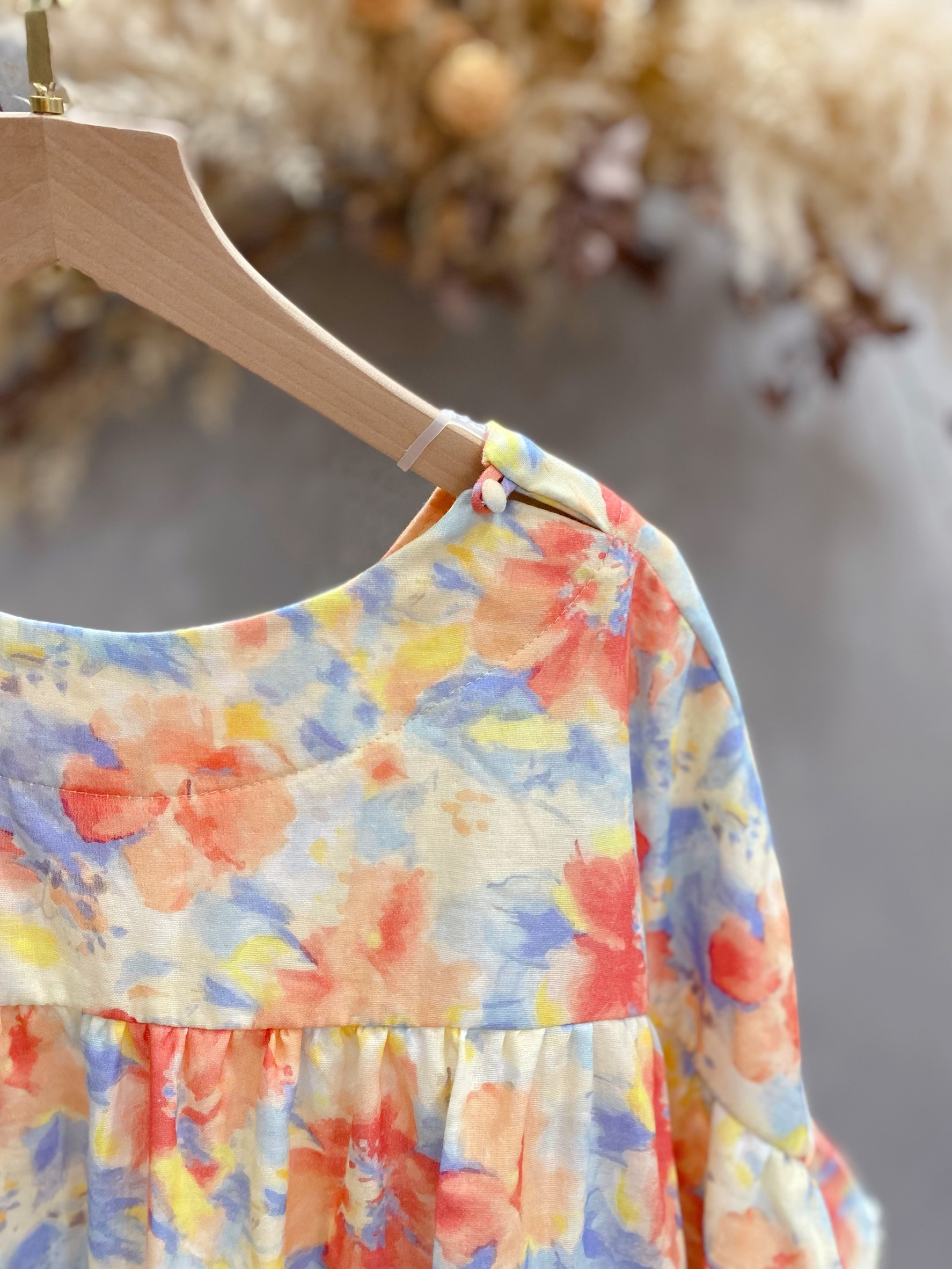 仲夏花語 媽咪短袖短洋裝