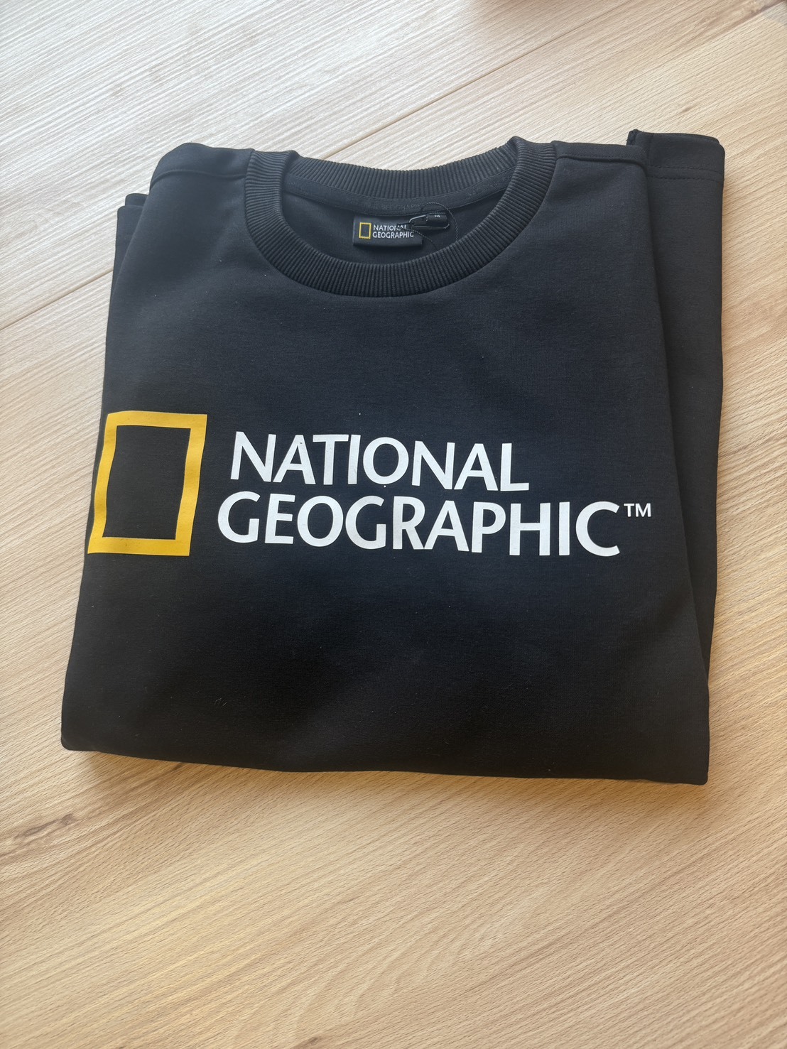 National Geographic 國家地理 黑色 BIG LOGO 長袖 (無臂章) M號