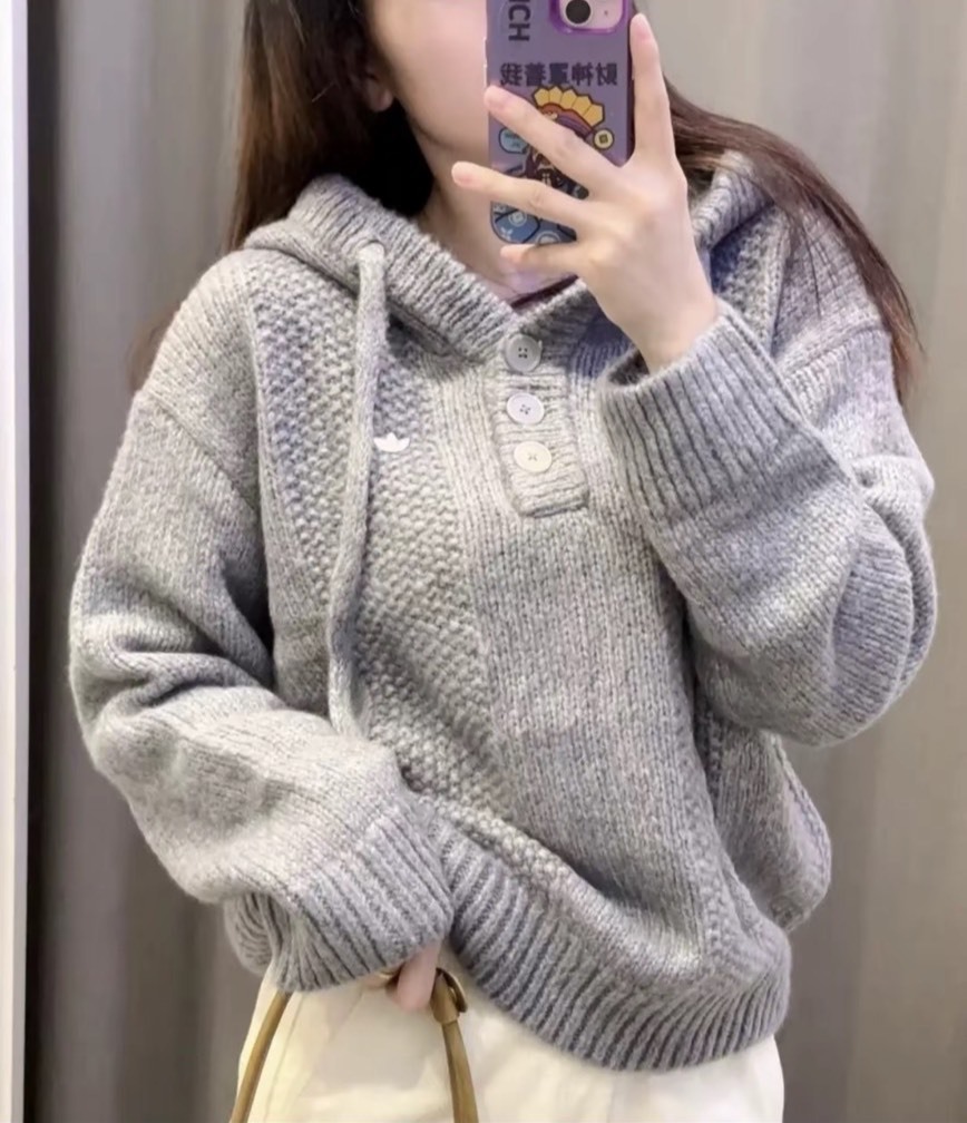 【預購】ADIDAS ORIGINALS FW25 針織連帽上衣 2色 KS5968