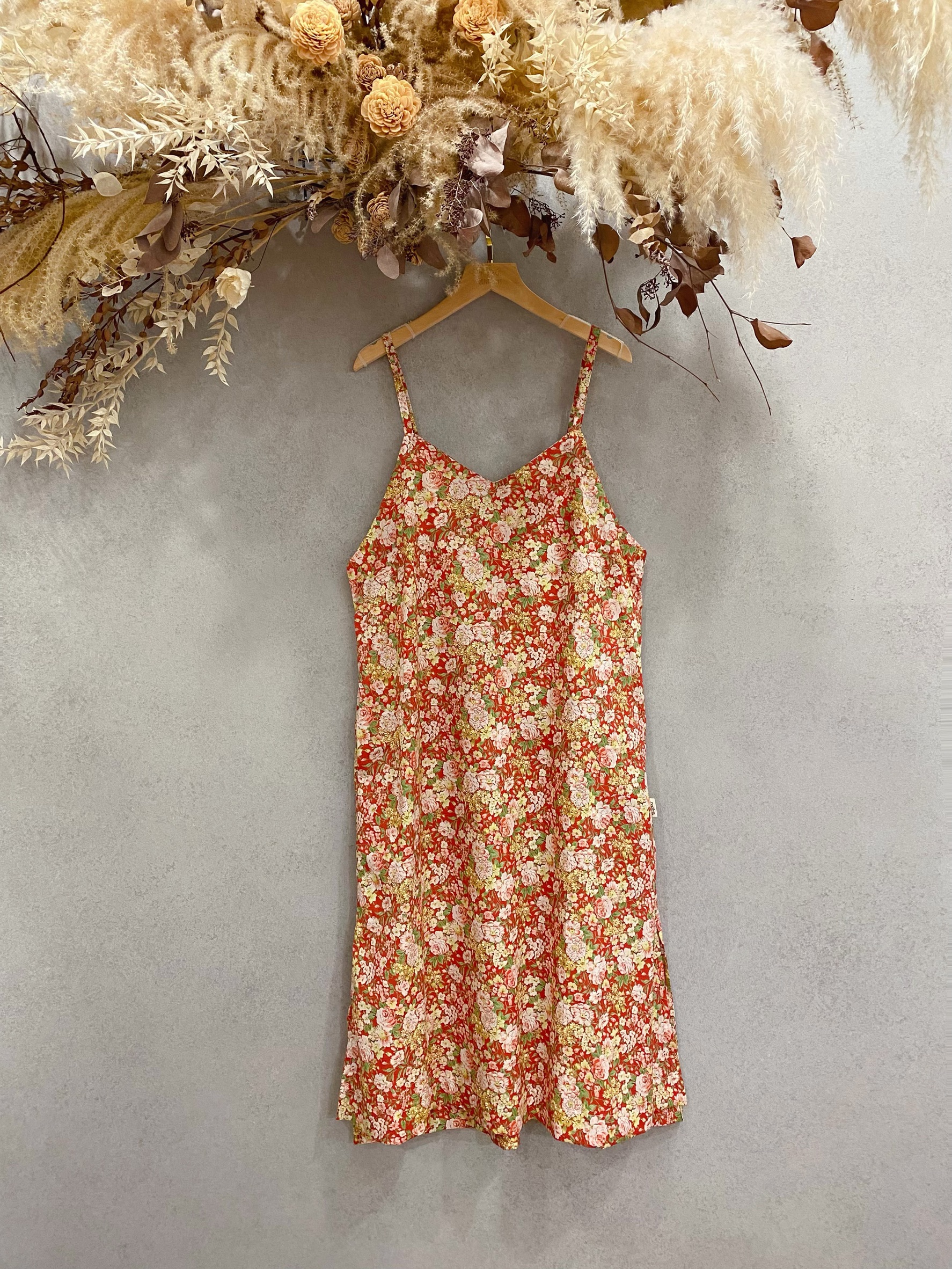 昭和春宴 媽咪雙側開衩長洋裝