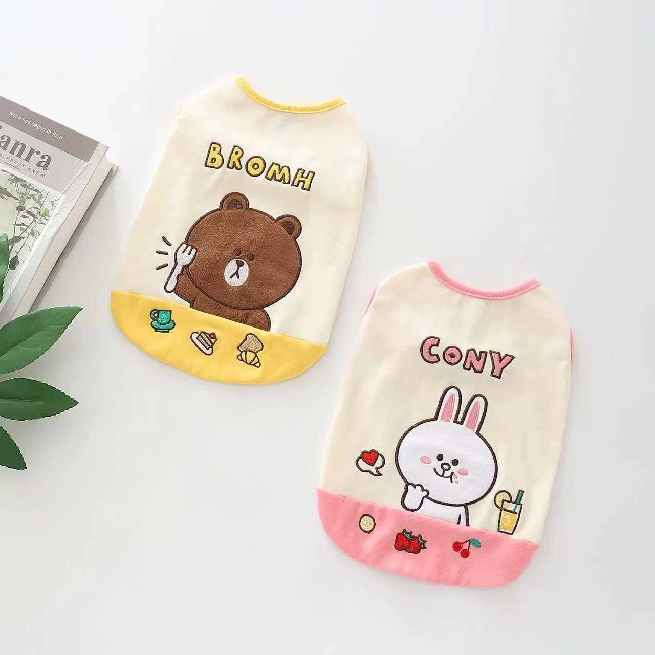宠物猫狗 LINE卡通 衣服背心 （有大尺码）