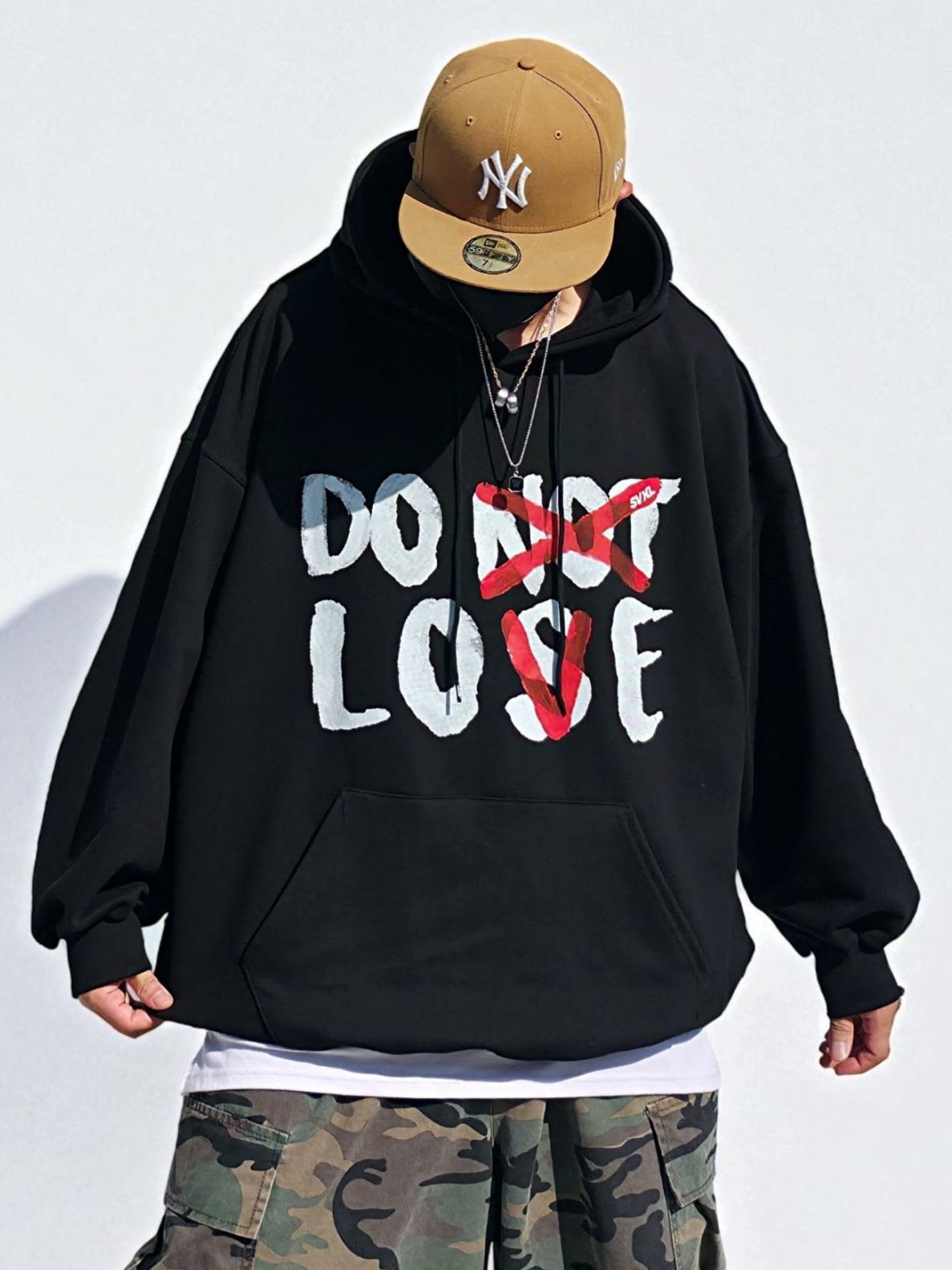 OverSize英文字連帽衛衣 SVXL-092T