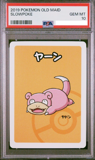 2019 POKEMON OLD MAID SLOWPOKE PSA10