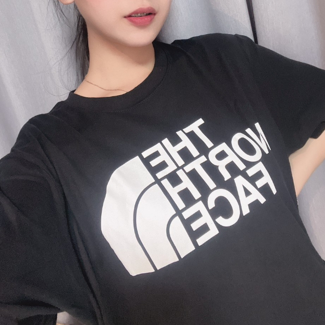 現貨 THE NORTH FACE 北臉 大LOGO 棉質短T 黑色 S碼