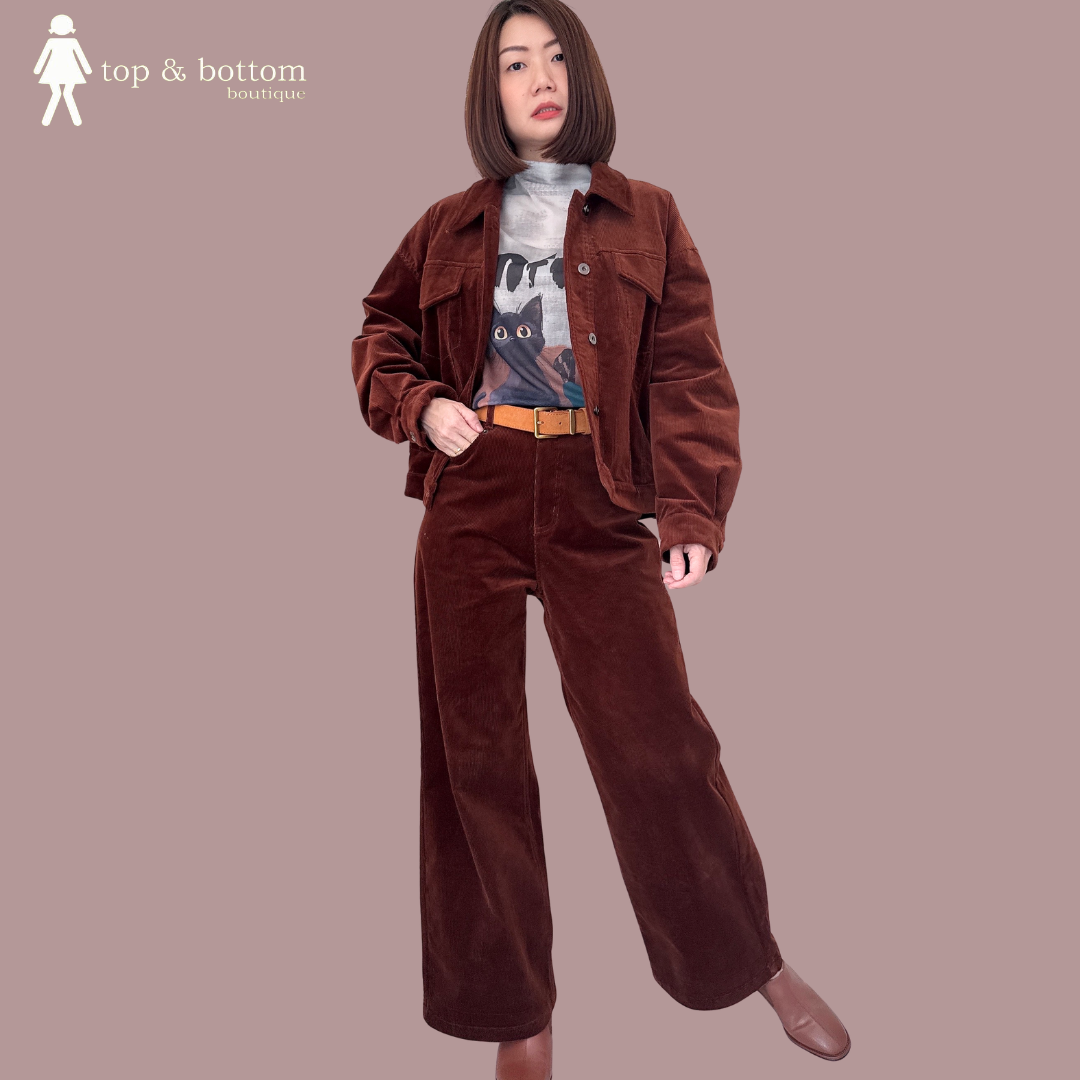 CORDUROY WIDE LEG PANT